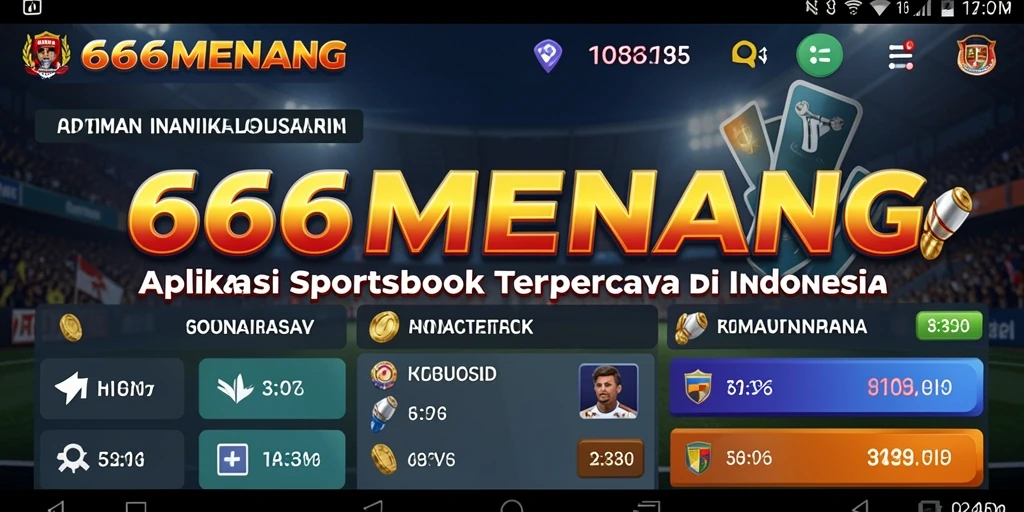 Tampilan gameplay taruhan olahraga di aplikasi 666MENANG.