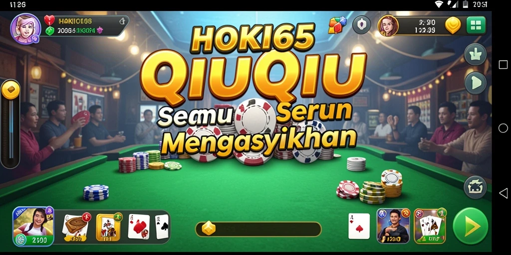 Gameplay seru QiuQiu di HOKI65 dengan pemain aktif.