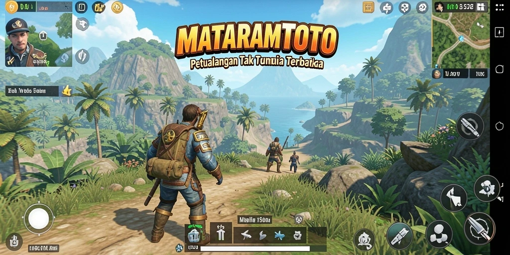 Screenshot utama MATARAMTOTO menampilkan gameplay Open World yang seru dan interaktif.