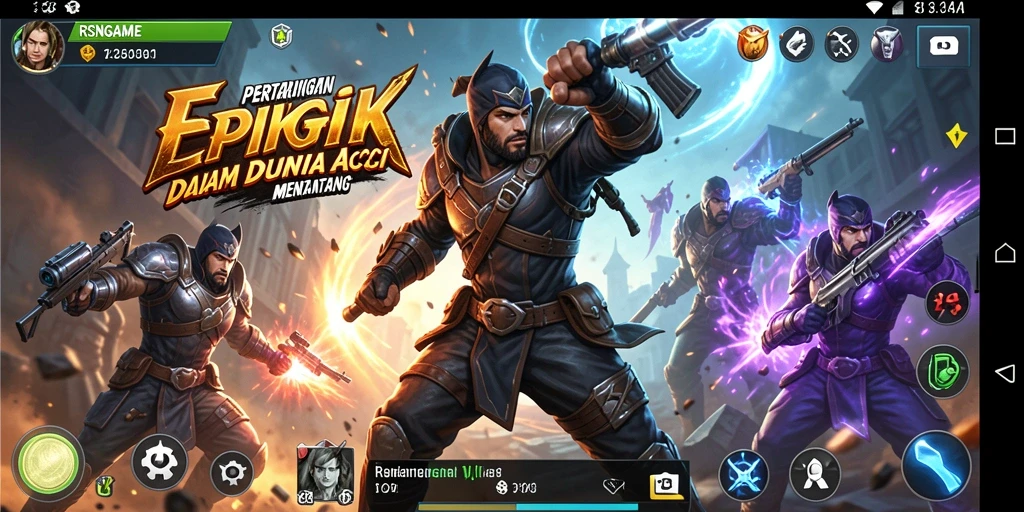 Tampilan gameplay RSNGAME yang penuh aksi dan adu keterampilan.