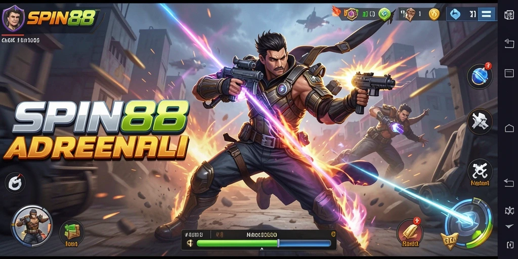 Tampilan gameplay SPIN88 yang menegangkan dan penuh aksi.